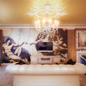 30 нереальных интерьеров с фотообоями